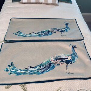 Peacock Pillow Covers (2)